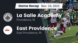 Recap: La Salle Academy vs. East Providence  2022