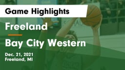 Freeland  vs Bay City Western  Game Highlights - Dec. 21, 2021