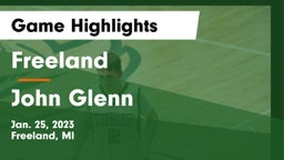 Freeland  vs John Glenn  Game Highlights - Jan. 25, 2023