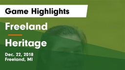 Freeland  vs Heritage  Game Highlights - Dec. 22, 2018