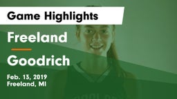 Freeland  vs Goodrich  Game Highlights - Feb. 13, 2019