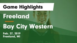Freeland  vs Bay City Western  Game Highlights - Feb. 27, 2019