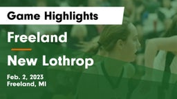 Freeland  vs New Lothrop  Game Highlights - Feb. 2, 2023