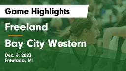 Freeland  vs Bay City Western  Game Highlights - Dec. 6, 2023