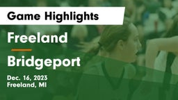 Freeland  vs Bridgeport  Game Highlights - Dec. 16, 2023