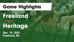 Freeland  vs Heritage  Game Highlights - Dec. 19, 2023
