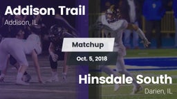 Matchup: Addison Trail High vs. Hinsdale South  2018