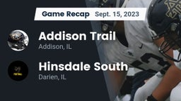 Recap: Addison Trail  vs. Hinsdale South  2023