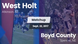 Matchup: West Holt High vs. Boyd County 2017