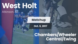 Matchup: West Holt High vs. Chambers/Wheeler Central/Ewing 2017
