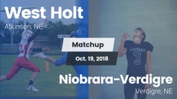 Matchup: West Holt High vs. Niobrara-Verdigre  2018