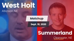 Matchup: West Holt High vs. Summerland  2020