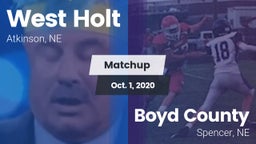Matchup: West Holt High vs. Boyd County 2020