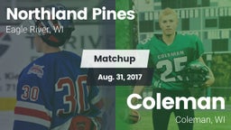 Matchup: Northland Pines vs. Coleman  2017
