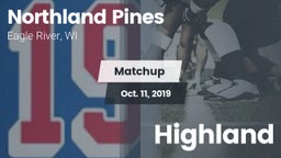 Matchup: Northland Pines vs. Highland  2019
