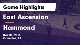 East Ascension  vs Hammond  Game Highlights - Dec 03, 2016