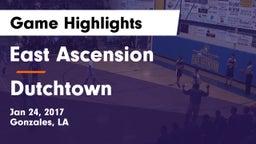 East Ascension  vs Dutchtown  Game Highlights - Jan 24, 2017
