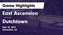 East Ascension  vs Dutchtown Game Highlights - Feb 10, 2017