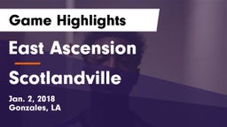 East Ascension  vs Scotlandville  Game Highlights - Jan. 2, 2018