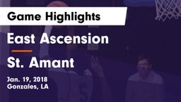 East Ascension  vs St. Amant  Game Highlights - Jan. 19, 2018