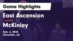 East Ascension  vs McKinley  Game Highlights - Feb. 6, 2018