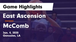 East Ascension  vs McComb  Game Highlights - Jan. 4, 2020