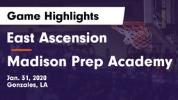 East Ascension  vs Madison Prep Academy Game Highlights - Jan. 31, 2020