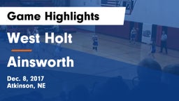 West Holt  vs Ainsworth  Game Highlights - Dec. 8, 2017