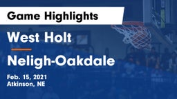 West Holt  vs Neligh-Oakdale  Game Highlights - Feb. 15, 2021