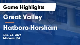 Great Valley  vs Hatboro-Horsham  Game Highlights - Jan. 24, 2022