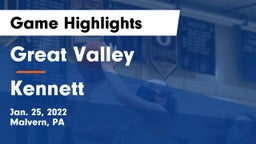 Great Valley  vs Kennett  Game Highlights - Jan. 25, 2022