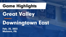 Great Valley  vs Downingtown East  Game Highlights - Feb. 25, 2022