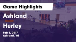 Ashland  vs Hurley  Game Highlights - Feb 5, 2017