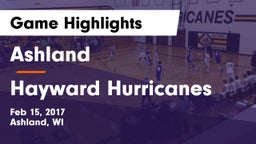 Ashland  vs Hayward Hurricanes  Game Highlights - Feb 15, 2017