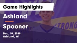 Ashland  vs Spooner  Game Highlights - Dec. 10, 2018