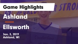 Ashland  vs Ellsworth  Game Highlights - Jan. 3, 2019