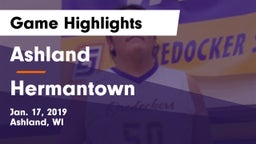 Ashland  vs Hermantown Game Highlights - Jan. 17, 2019