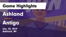 Ashland  vs Antigo  Game Highlights - Jan. 25, 2019