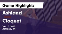 Ashland  vs Cloquet  Game Highlights - Jan. 7, 2020