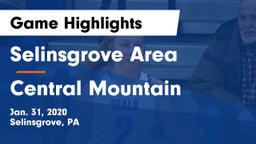 Selinsgrove Area  vs Central Mountain  Game Highlights - Jan. 31, 2020