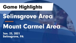 Selinsgrove Area  vs Mount Carmel Area  Game Highlights - Jan. 23, 2021