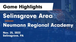 Selinsgrove Area  vs Neumann Regional Academy Game Highlights - Nov. 25, 2023