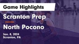 Scranton Prep  vs North Pocono  Game Highlights - Jan. 8, 2024