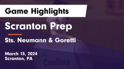 Scranton Prep  vs Sts. Neumann & Goretti  Game Highlights - March 15, 2024