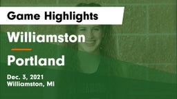 Williamston  vs Portland  Game Highlights - Dec. 3, 2021