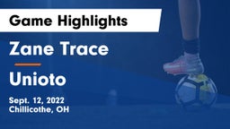 Zane Trace  vs Unioto  Game Highlights - Sept. 12, 2022