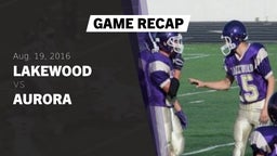 Recap: Lakewood  vs. Aurora  2016