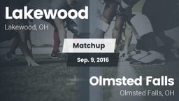 Matchup: Lakewood  vs. Olmsted Falls  2016
