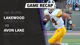 Recap: Lakewood  vs. Avon Lake  2016