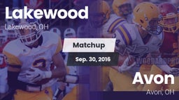 Matchup: Lakewood  vs. Avon  2016